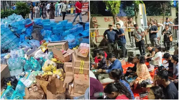 rg kar case, enough food came for junior doctors who are protesting near swastha bhavan, আরজি কর, জুনিয়র চিকিৎসকদের বিক্ষোভ, খাবার