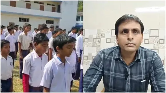 Supratim Manna, Headmaster of Ghoshpur High School, Panshkura, is receiving the Shiksha Ratna Award 2024, শিক্ষারত্ন সম্মান ২০২৪, সুপ্রতীম মান্না