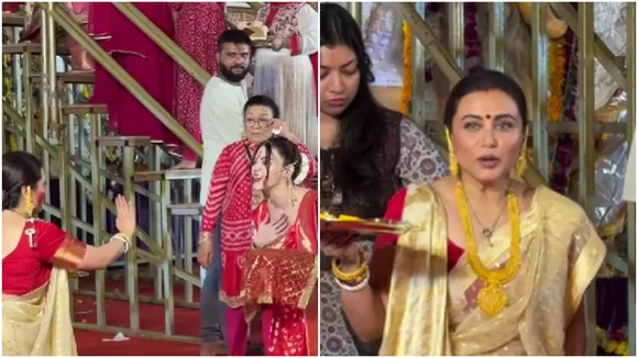 rani  mukherjee durga puja