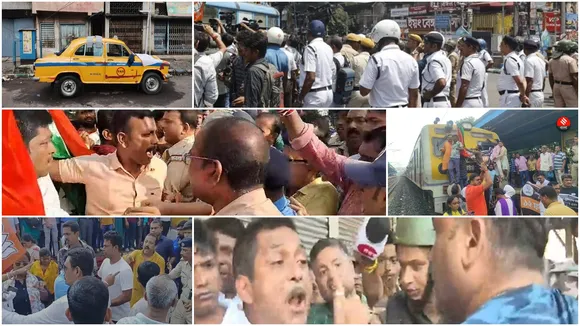 BJP Bangal Bandh Today: বনধে কতটা প্রভাব পড়ল জনজীবনে, দেখুন ছবিতে