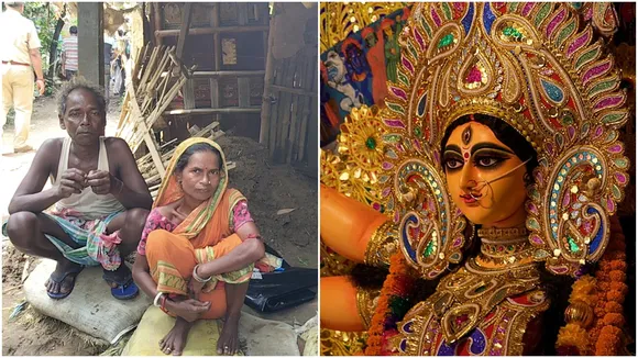 Flood affected people,Purba Bardhaman,jamalpur,durga puja 2024, east burdwan, west bengal flood 2024,দুর্গাপুজো ২০২৪, পূর্ব বর্ধমান, জামালপুর, বন্যা পরিস্থিতি