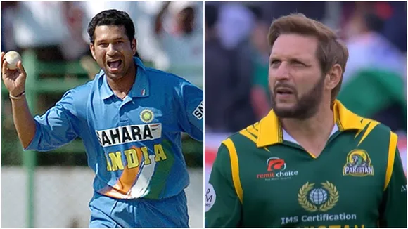 Sachin Tendulkar, Shahid Afridi, শচীন তেণ্ডুলকার, শাহিদ আফ্রিদি, 