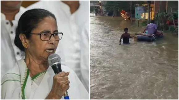 Mamata Banerjee again attacked the central government over the Bengal flood situation,বন্যা, পশ্চিমবঙ্গ, ডিভিসি