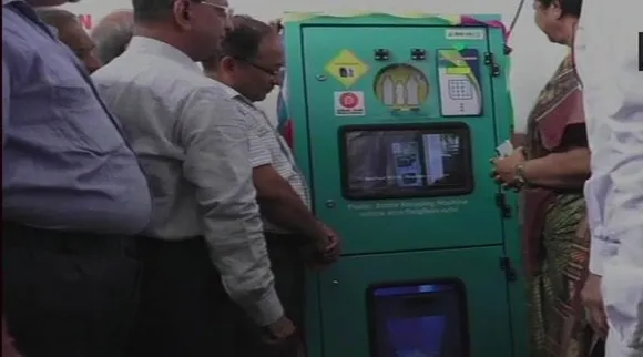 Bottle crushers installed at the Vadodara railway station to minimise plastic waste at the station