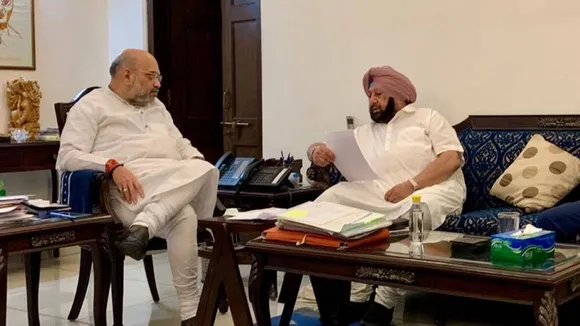 Captain Meets Amit shah
