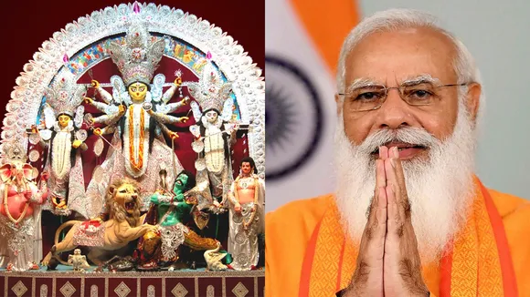 durga puja 2021 modi tweets on maha ashtami in bengali