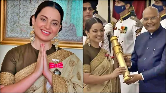 Kangana Ranaut, Kangana Ranaut receives Padma Shri, পদ্মশ্রী পেলেন কঙ্গনা, বিস্ফোরক কঙ্গনা, কঙ্গনা রানাউত, bollywood, bengali news today