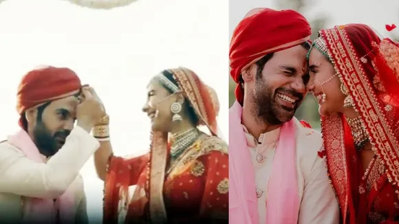 Rajkummar Rao, Patralekhaa, Rajkummar Rao-Patralekhaa wedding, রাজকুমার রাও, পত্রলেখা, রাজকুমার-পত্রলেখা, রাজকুমারকে সিঁদুর পরালেন পত্রলেখা, bengali news today