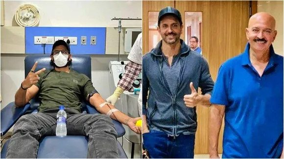 Hrithik Roshan, bollywood, Rakesh Roshan, Hrithik Roshan donates blood, হৃতিক রোশন, রাকেশ রোশন, bengali news today