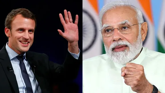 PM Narendra Modi congratulates French president Emmanuel Macron on his reelection