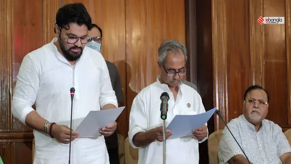 Babul Supriyo takes oath as TMC MLA in West Bengal Assembly