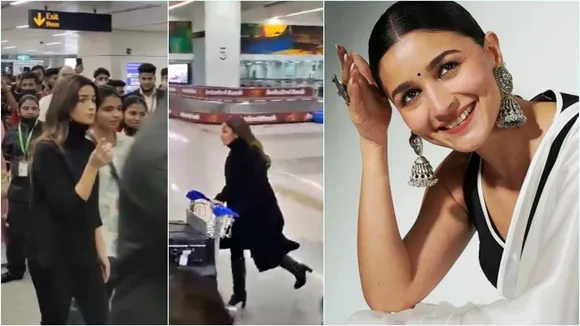 Alia Bhatt, Alia Bhatt at Delhi airport, আলিয়া ভাট, দিল্লি বিমানবন্দরে আলিয়া ভাট, করণ জোহর, রকি অউর রানি কি প্রেম কাহানি, bengali news today