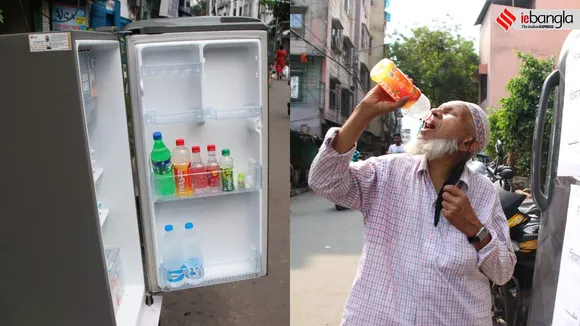 To serve cold water in summer, Kolkata Youth installs fridge beside road