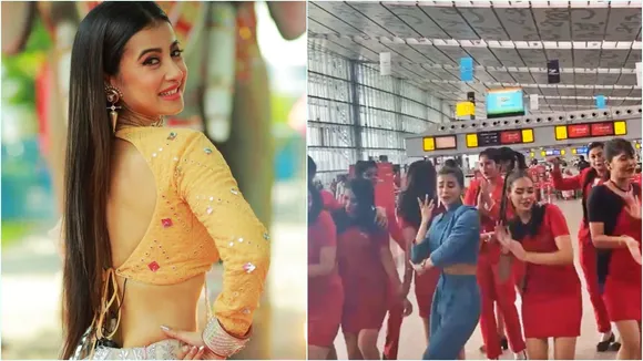 Tapa Tini song, Kolkata Air hostes' dancing on Tapa Tini song, টাপা টিনি গানে নাচলেন বিমানসেবিকারা, কলকাতা বিমানবন্দর, মনামী ঘোষ, বেলাশুরু, কলকাতা বিমানবন্দরে বাজল টাপা টিনি গান. bengali news today