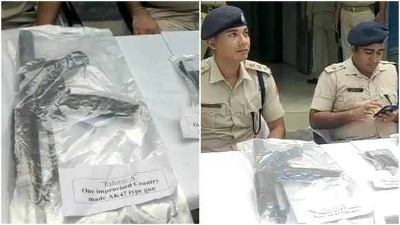 criminal arrest with ak 47 rifles at pandabeswar