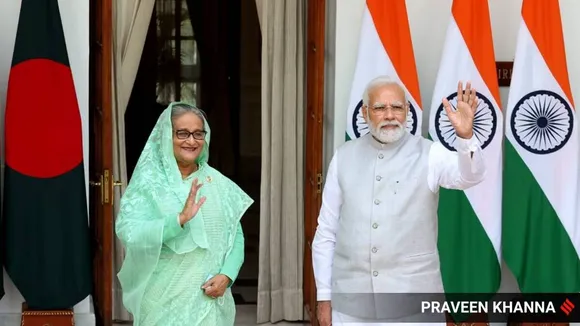 Sheikh Hasina India Visit Live, Sheikh Hasina in India, Sheikh Hasina PM Modi, PM Modi, Sheikh Hasina India visit, Droupadi Murmu, Bangladesh India relations, Indian Express news