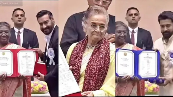 68th National Film Awards ceremony, Ajay Devgn, Asha Parekh, Suriya, Bollywood news, অজয় দেবগন, সূর্য, ৬৮তম জাতীয় চলচ্চিত্র পুরস্কার, সেরা জাতীয় অভিনেতা, indian express entertainment News