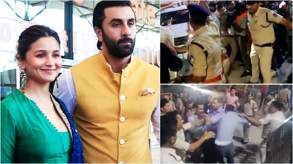 alia bhatt, ranbir kapoor, Ranbir alia mahakal darshan, ranbir kapoor alia bhatt, brahmastra, ayan mukerji, brahmastra ujjain, mahakaleshwar temple, রণবীর আলিয়া, রণবীর কাপুর, আলিয়া ভাট, ব্রহ্মাস্ত্র, অয়ন মুখোপাধ্যায়, মহাকালেশ্বর মন্দির, Indian express entertainment news, bengali news today