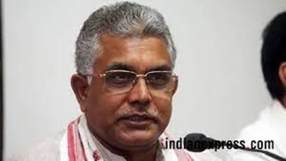 dilip ghosh slams tmc