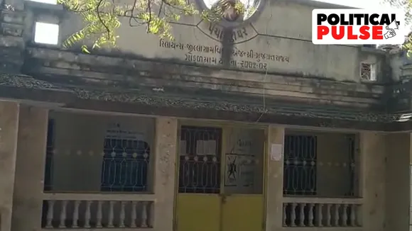 a deserted polling booth