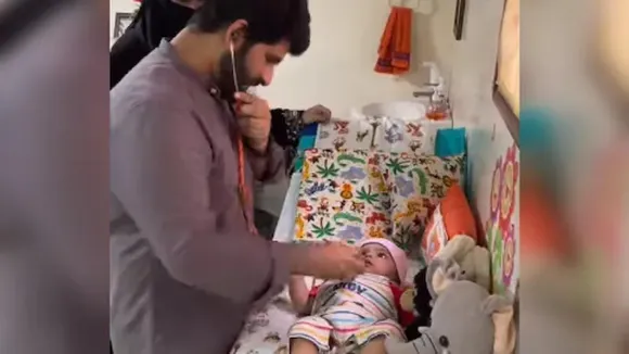 viral video, doctor technique vaccination. vaccine shots babies