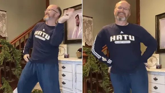 Ricky L Pond,American influencer Ricky Pond,Dancing dad,us man dancing video,dance,washington man dancing video,mehndi laga k rakhna song,viral video,man dancing on mehndi laga k rakhna son