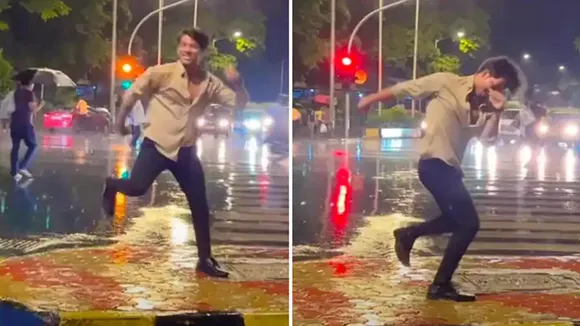 trending Video, dance video, viral video, youth dance, ladke ka dance, Mumbai Dance video, rain dance video, trending dance video in rain, ban than chali, Bollywood song, desi boy dances in Mumbai rain