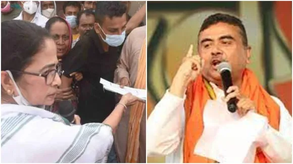 mamata paid compensation in bagtui from mid day meal fund accuses suvendu