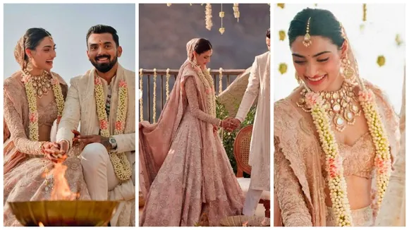 athiya shetty, athiya shetty wedding picture, anamika khanna, athiya kl rahul, athiya shetty wedding dress, Suniel Shetty, kl rahul wedding, kl rahul athiya shetty wedding, kl rahul marriage, kl rahul and athiya shetty wedding, athiya shetty kl rahul wedding, kl rahul athiya shetty marriage, athiya shetty wedding, kl rahul wedding venue, khandala, আথিয়া শেট্টি, আথিয়া শেট্টির বিয়ের লেহেঙ্গা, কে এল রাহুল, আথিয়া রাহুল, সুনীল শেট্টি, বলিউডের খবর