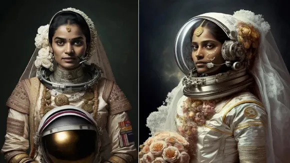 Astronaut, Astronaut dress, Astronaut Bride, Astronaut pics, Astronaut photos, Bride dress, ai generated photos, ai generated pics, Artificial Intelligence, Artificial Intelligence photos, viral pics, viral photos, trending news hindi, Trending News in Hindi, Trending Latest News, Trending News photos, Trending News Videos, Breaking Trending News hindi, Latest Trending News in Hindi, Trending news, Trending