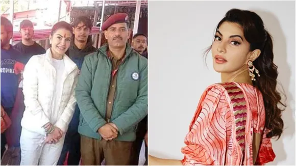 Jacqueline Fernandez at vaishnadebi temple to seek blessings