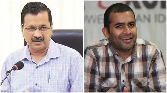 Arvind Kejriwal and Vijay Nair