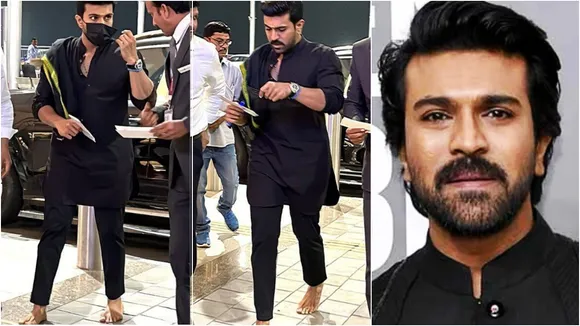 RAM CHARAN, OSCAR 2023, RRR star Ram Charan, RRR, Ram Charan airport, Ayyappa Deeksha, South Superstar Ram Charan, Oscar updates, Bollywood news, রামচরণ, অস্কার ২০২৩, দক্ষিণী সুপারস্টার রামচরণ, বলিউডের খবর, বিনোদনের খবর