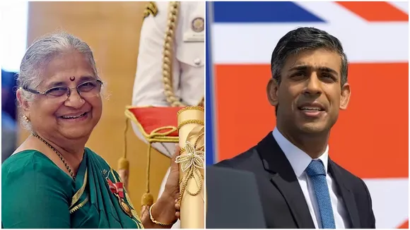 Padma Bhushan, Rishi Sunak, United Kingdom, World News In HIndi, Padma Bhushan, Padma Bhushan Sudha murthy, Sudha murthy Receiving Padma Bhushan, Rishi Sunak news, UK PM Rishi Sunak, Rishi Sunak Mother-In-Law Sudha Murty, who is Sudha Murty, Author and philanthropist Sudha Murty, UK India news, UK India relations, World news