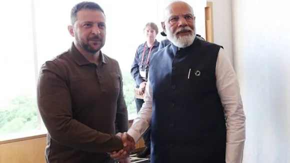 PM Modi meets Ukraine Prez Zelenskyy