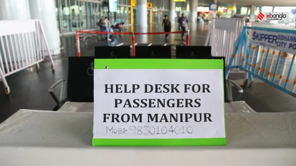 kolkata airport help desk help line manipur , তৈরি হেল্প-ডেস্ক ও হেল্প-লাইন, কলকাতা বিমানবন্দরে বাড়ছে মণিপুর থেকে আগতের সংখ্যা