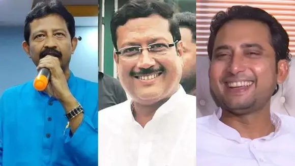 bayron model tmc panchayat election 2023 , ভোটের আগে হিংসা, আর তা মিটতেই এ যেন সিঁদুরে মেঘ! রাজীব, সব্যসাচী, বায়রনের প্রতিমূর্তি প্রকট