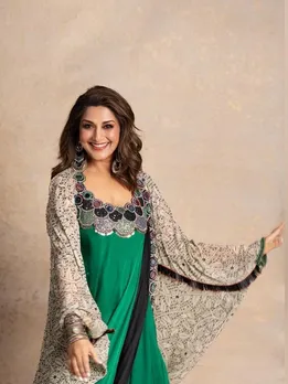 Sonali Bendre Green Dress