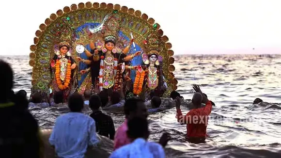 North 24 Parganas Taki Durga Idol Immersion