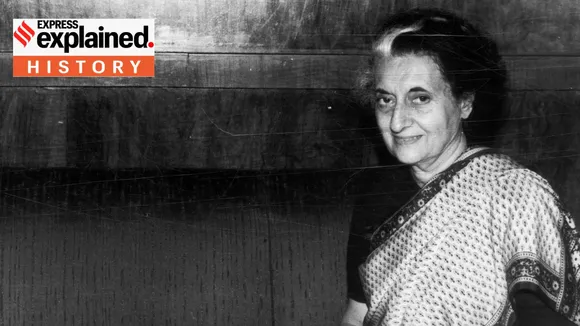 Former Indian Prime Minister Indira Gandhi.