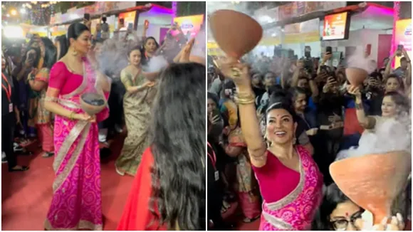 susmita sen, actress susmita sen, susmita sen news, susmita sen at durga puja, puja pandel, durga puja 2023, top pandal list i kolkata, south pandal list, trending news, trending news today, trending news update, viral story, tollywood news, entertainment news, latest entertainment news, বিনোদন, আজকের বিনোদনের খবর, ie entertainment news, entertainment update, Indian express entertainment news, আজকের বাংলা খবর, bangla news today, today bengali news