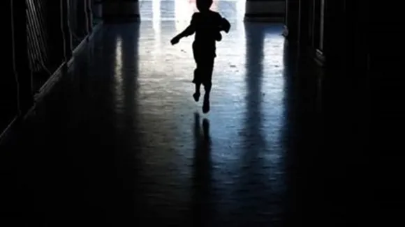 parents left the 9 year old child in a secluded place to stop his mischief