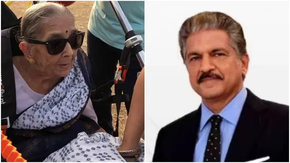 "Anand Mahindra, Paramotoring, Elderly Woman, Social Media, Adventure Sports, Flying Rhino Paramotoring",