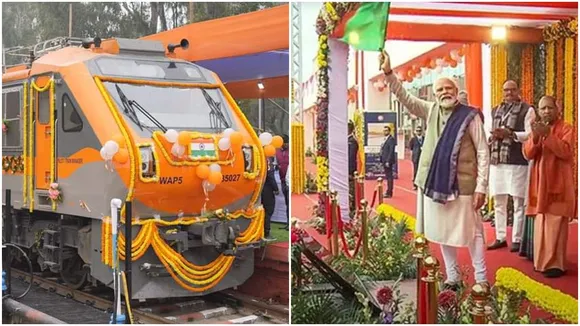 Pm Narendra Modi Flags of Malda Bengaluru Amrit Bharat Express from Ayodhya