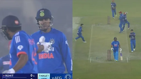 Rohit Sharma run out, Rohit Sharma angry on Shubman Gill, India vs Afghanistan, IND vs AFG 1st t20