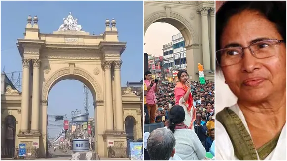 Curzon Gate Burdwan Saayoni Ghosh Mamata Banerjees tenure , কার্জন গেট সায়নী ঘোষ বর্ধমান সায়নী ঘোষ মমতা ব্যানার্জীর আমল