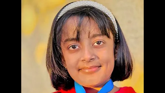 Undated photo of the nine-year-old Indian-American girl Preesha Chakraborty who has been named in the 'world’s brightest' students list by the Johns Hopkins Center for Talented Youth. (PTI)