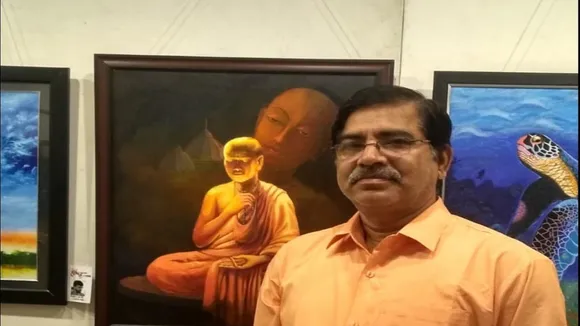 Eastern Railway employee Shankar Talukdar is a great painter