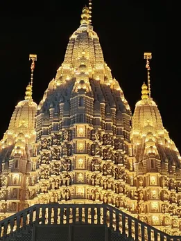 UAE baps temple specialty, BAPS hindu mandir, Abu dhabi baps temple pratishtha