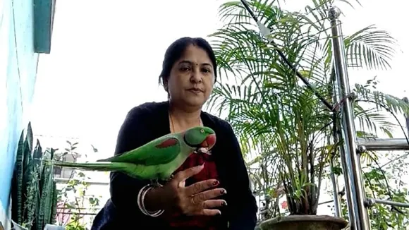 a parrot become a family member of Siliguri paul family in short time